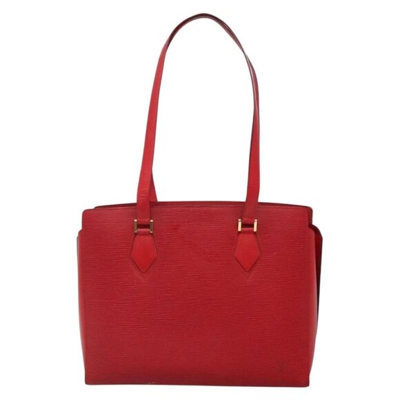 LOUIS VUITTON Epi Duplex Tote Bag Red M52427 LV Auth 133839 - Picture 13 of 15